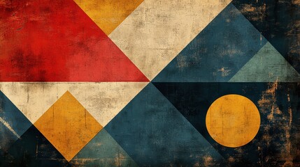 Vintage abstract geometric