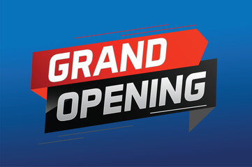 Fototapeta premium coming soon grand opening word concept vector illustration with megaphone and 3d, web, mobile app, poster, banner, flyer, background, gift card, coupon, label, wallpaper