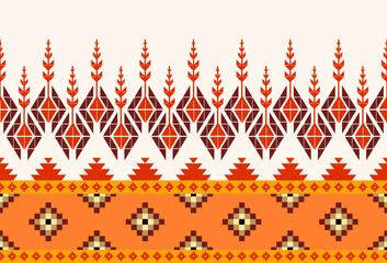 abstract Traditional geometric ethnic fabric pattern ornate elements with ethnic patterns design for textiles, rugs, clothing, sarong, scarf, batik, wrap, embroidery, print, curtain, carpe