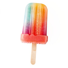 A Vibrant Colorful Fruit Popsicle