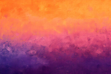 Obraz premium Tranquil Sunset Hues: A Blend of Orange and Violet in Dreamy Oil Pastel Texture