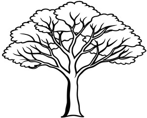 Elegant Tree Silhouettes: Vector Art and Illustration Collection