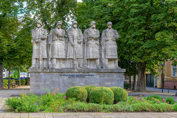 Fototapeta premium War memorial in Worms on the Rhine river