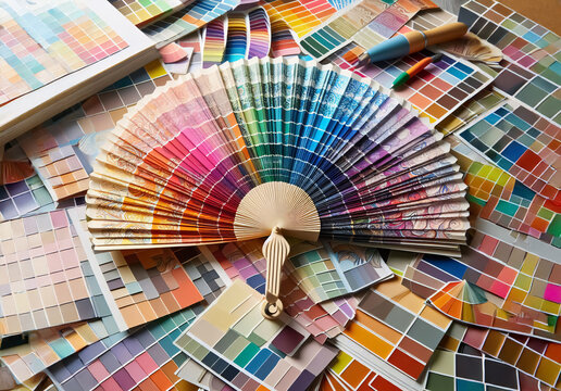 Farbmuster Farbskala der Regenbogenfarbmuster f&uuml;r Design