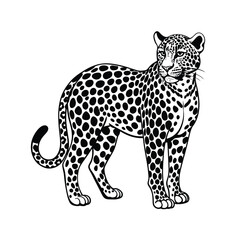 Leopard Silhouette Vector