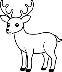 Cute elk vector illustration