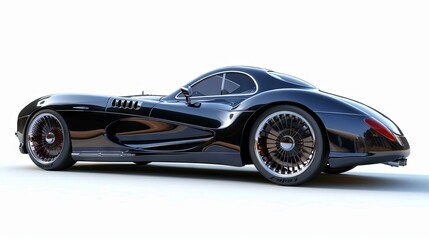Fototapeta premium Luxury car on isolated background