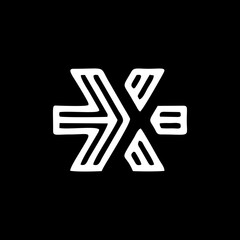 x letter logo vector modern graphic template