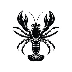 Lobster Silhouette Vector