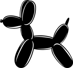 black balloon dog silhouette © Khai