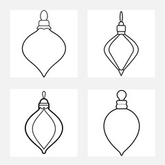 Christmas light vector illustration