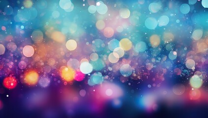 Obraz premium mix of red, green and blue lights, creating an abstract bokeh effect. The colors blend seamlessly together