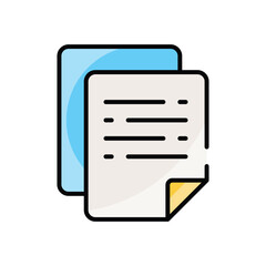 Fototapeta premium Document vector icon