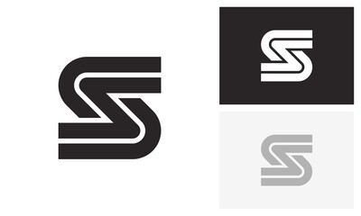 S logo, letter s, initial s logo design

