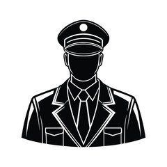 Man Traffic Guard Silhouette
