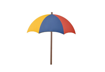 Summer Beach Umbrella Silhouette | Tropical Paradise Graphic | White Background | Digital Art | Commercial Use 