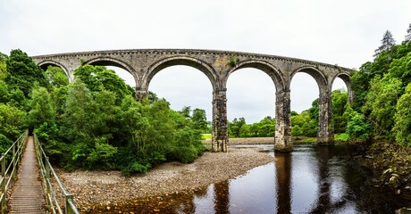 Fototapeta premium Lambley Viaduc, River South Tyne, Lambley, Northumberland, England, United Kingdom