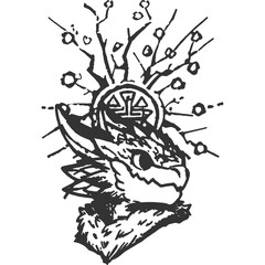 In Pursuit of Apex Vintage Illustration Vector