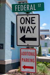 Fototapeta premium One Way Sign Bay St. Louis Mississippi