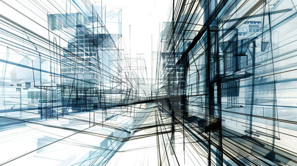 The Fascinating World of Abstract Architectural Drawings: A Blend of Creativity and Innovation. Showcasing Unconventional Designs and Inspiring Spatial Concepts.