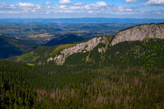 Tatras landscape taken from the Kasprowy Wierch, Poland