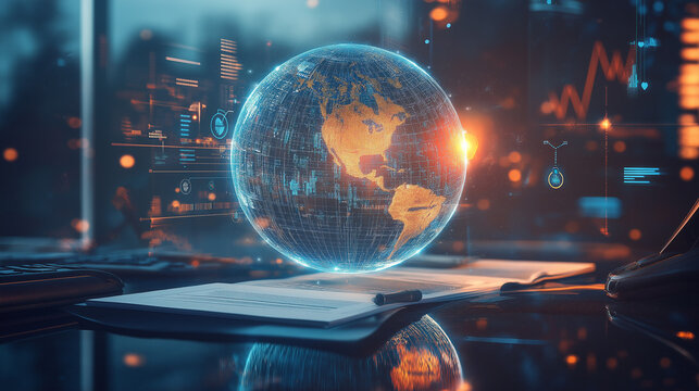 Data analysis of document ai artificial intelligence process with technology processor to planning business information data, tech, network corporate concept 