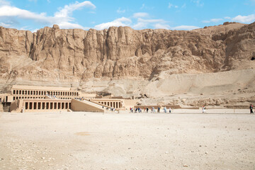 Beautiful view of the ancient temple of Hatshepsut in Luxor, Egypt