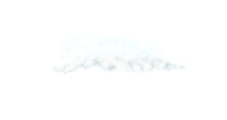 Realistic transparent white cloud, isolated. Fog, smoog. White steam flow, mist. Png illustration