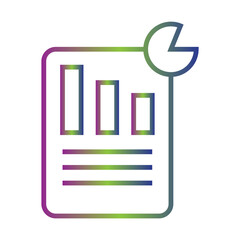 Financial Report icon Design