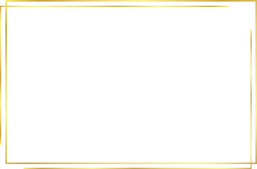 Simple Gold Border, Rectangle Gold Border, Gold Square Frame