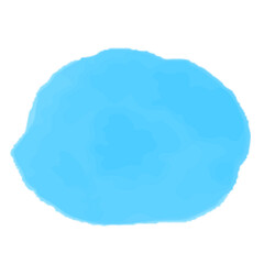 優しい青色の水彩フレーム