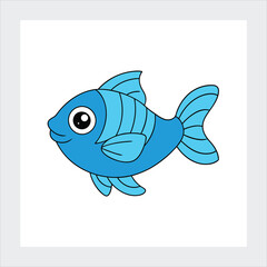 Fototapeta premium A fish vector illustration