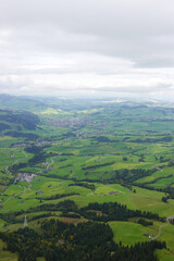 The panorama of the Appenzell Alps, Switzerland	