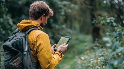 Fototapeta premium Cutting-Edge GPS Tracking for Wildlife Conservation and Environmental Monitoring