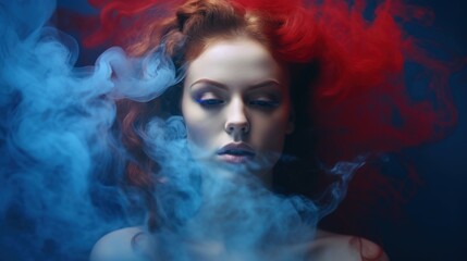 Redhead in Blue Smoke