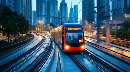 Obraz premium Real-Time Public Transportation Tracking and Urban Mobility Analytics