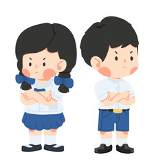 Dispute between a boy and a girl