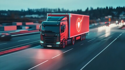Delivery Truck with GPS Tracking for Efficient Logistics Management