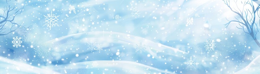Winter Wonderland Background.
