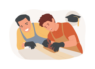 Hand tool isolated cartoon vector illustrations.