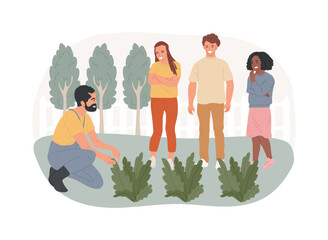 Horticulture technician isolated cartoon vector illustrations.