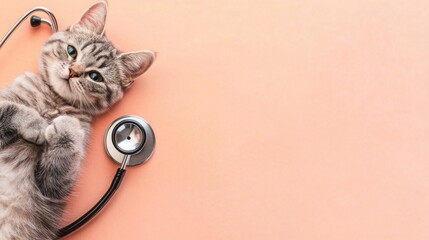 Banner with copy space for vet clinic