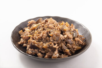 ナスの肉味噌