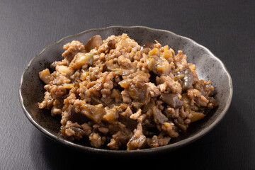 ナスの肉味噌