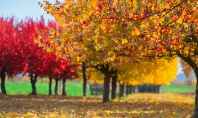 autumn trees in the park