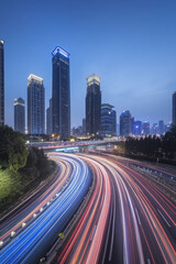 Obraz premium Urban Skyline Night Illumination, sustainable energy solutions, green technology, environmental harmony, renewable resources, ecological balance, climate action, nature and innovation, clean energy fu