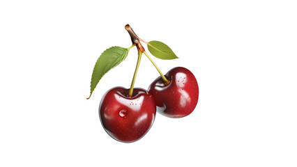 Cherry fruit isolate image transparent background (png)