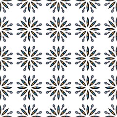 Seamless geometric pattern on a white background, perfect for backgrounds and textures