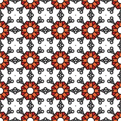 Seamless geometric pattern on a white background, perfect for backgrounds and textures