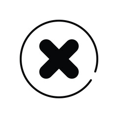 Obraz premium Close vector icon